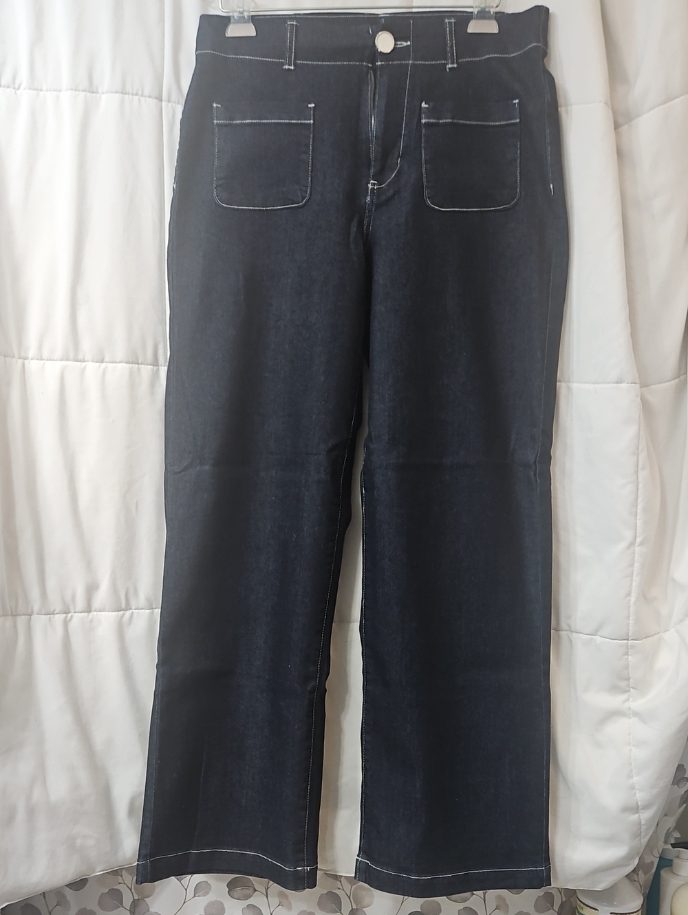 Racel Zoe Dark Blue Women's Wide-Leg Jeans